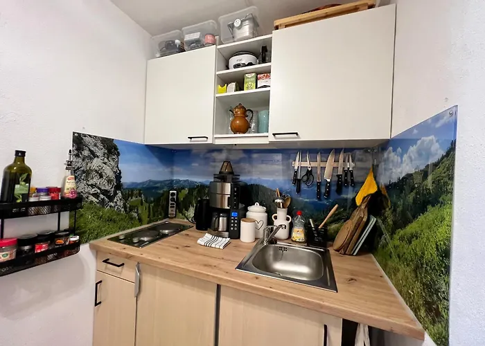 Moderne, 1-Zimmer Ferienwohnung Mit Bergblick